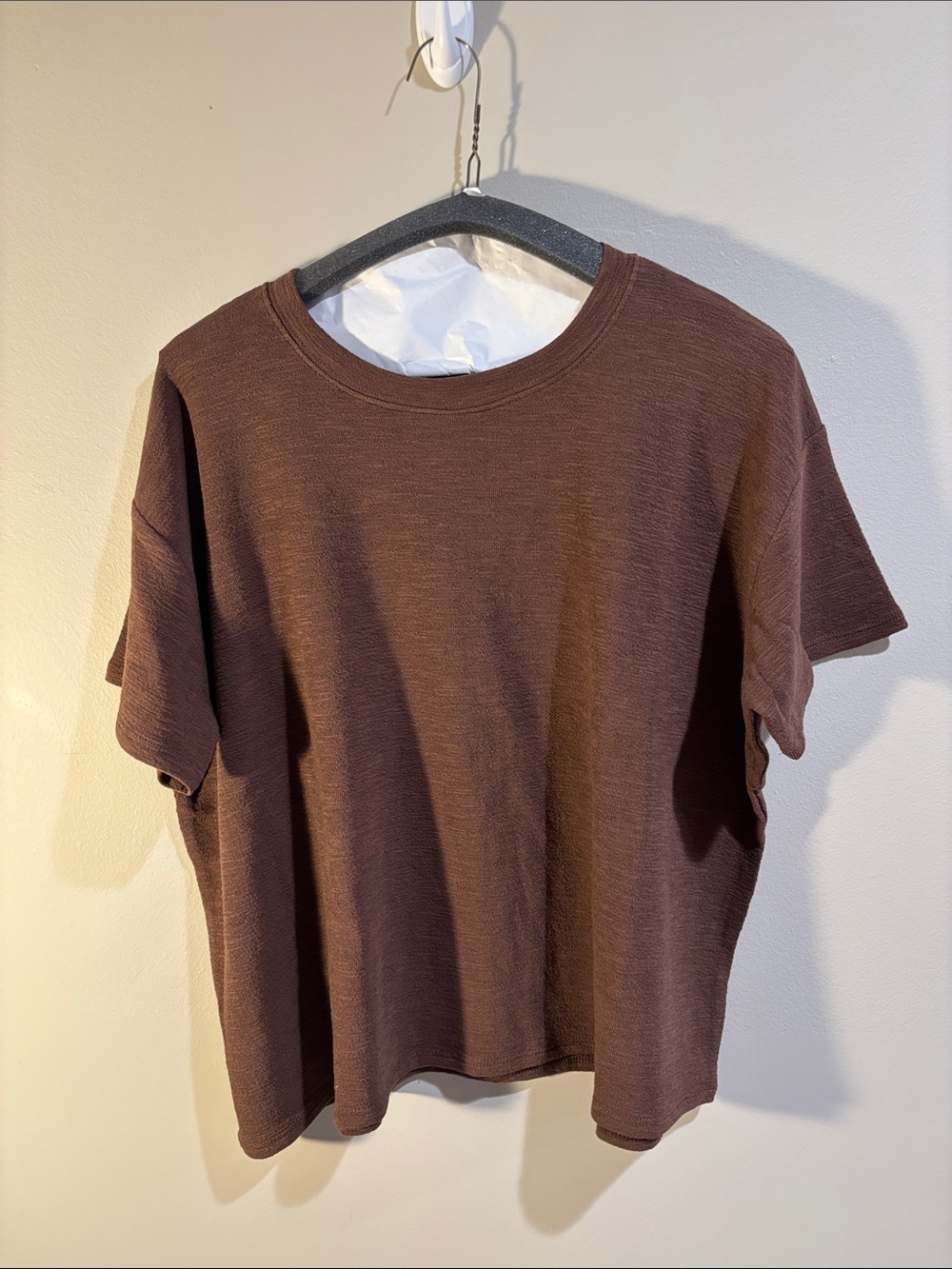 Zenana Women's Relaxed Short Sleeve Top - Brown